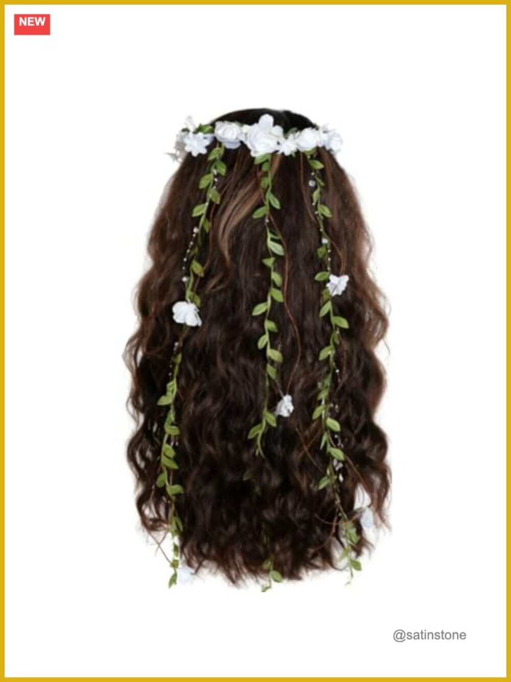 Floral Flower Crown Headpiece Fairy Headband Wedding Cosplay